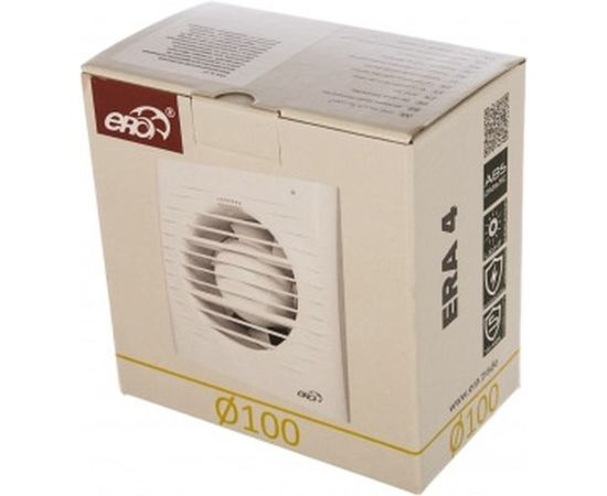 Осевой вытяжной вентилятор с обратным клапаном и электронным таймером ERA D 100 4C ET – изображение 2