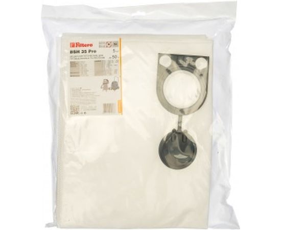 Мешки для пылесоса Bosch, Felisatti, Hitachi, Metabo, Milwaukee, Starmix, Интерскол трехслойные синтетические Filtero BSH 35 Pro 50л 5шт 05627 – изображение 2