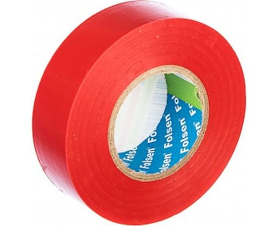 Изоляционная лента Folsen 19ммx20м красная 012500 – изображение 2