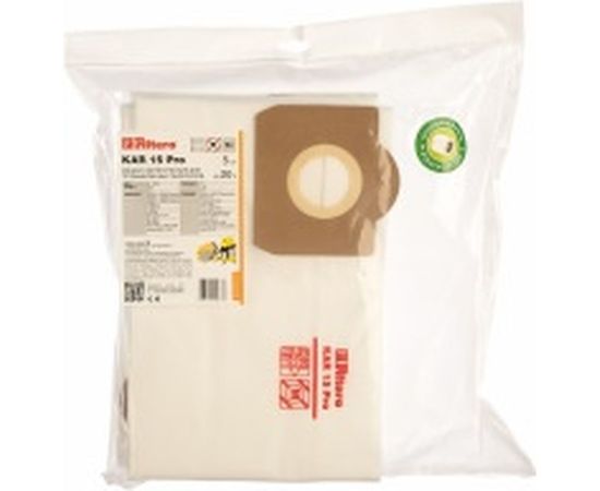 Мешки для пылесоса Karcher, Aeg, Ghibli, Thomas трехслойные синтетические Filtero KAR 15 Pro 20л 5шт 05637 – изображение 2
