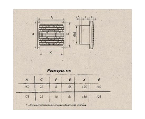 Осевой вентилятор ERA SB D100 полипропилен OPTIMA 4 – изображение 3