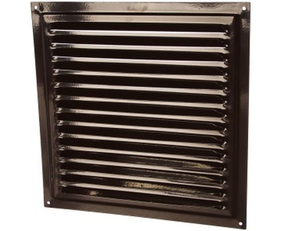 Решетка вентиляционная стальная с сеткой (300x300 мм; коричневая) ERA 3030МЭ кор 87-918 – изображение 3