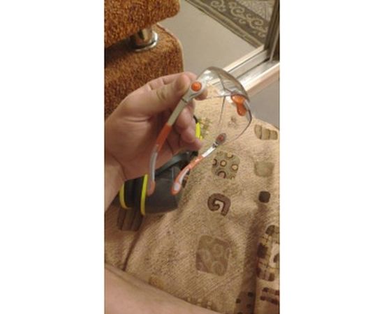 Открытые защитные очки Delta Plus VULCANO2 с прозрачной линзой VULC2ORIN – изображение 4