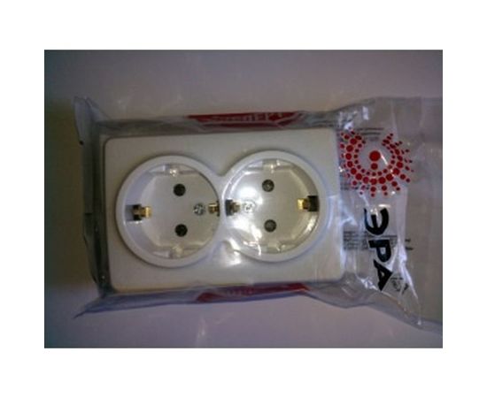 Розетка ЭРА Эксперт 11-2205-01 2х2P+E Schuko, 16АХ-250В, ОУ, белый Б0020691 – изображение 7