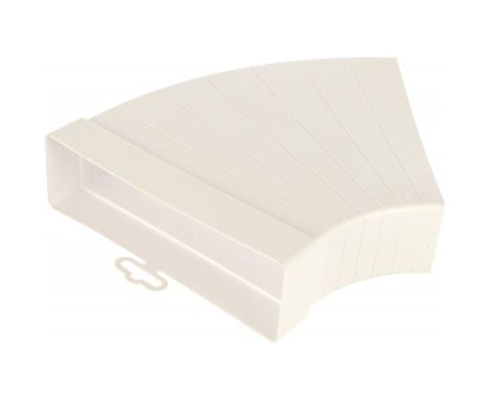 Колено разноугловое горизонтальное пластик, 60х204 мм ERA 620КРП 