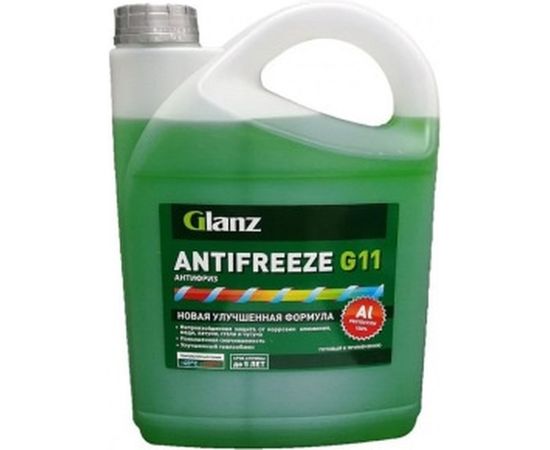 Антифриз Glanz G-11 зеленый 10 кг GL-009 