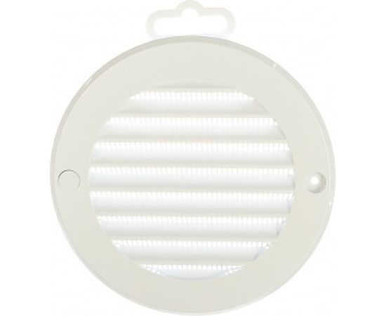 Решетка вентиляционная круглая с пластиковой сеткой 130 мм вытяжная АБС с фланцем 100 мм ERA 10РКС 