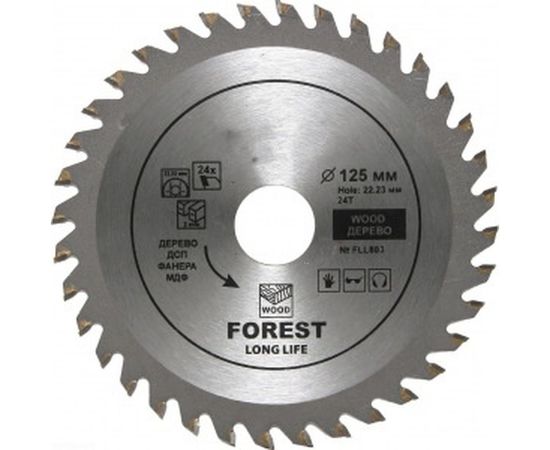 Диск пильный (125x22.23 мм; 24Т) Hilberg FLL803 