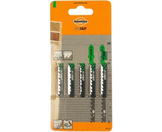 Пилка лобзиковая T 244 D (5 шт; HCS) HAWERA F00Y240521 