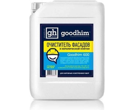Очиститель фасадов и керамической плитки Goodhim 600 концентрат 1:5, 5л 38832 