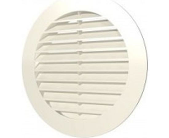 Решетка наружная вентиляционная с фланцем (130 мм, слоновая кость) ERA 10РКН 88-302 