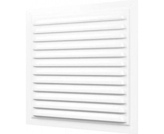 Решетка вентиляционная стальная с сеткой (300x300 мм; белая) ERA 3030МЭ 233-006 