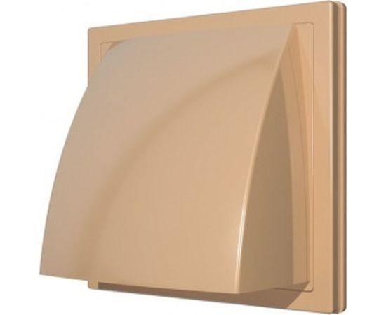 Выход стенной вытяжной с обратным клапаном (150х150 мм, с фланцем 125 мм) ERA ASA 1515К12,5ФВ беж 90-2043 