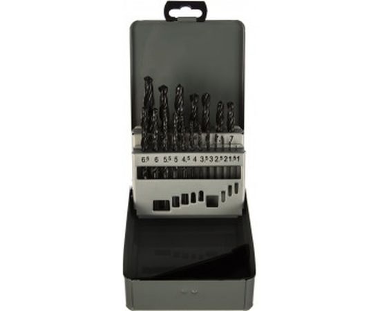 Набор сверл по металлу HSS DIN 338, 1,0-10,0 мм, 19 шт. KEIL 300500110 