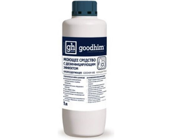Моющее средство с дезинфицирующим эффектом 690 хлорсодержащее GOODHIM концентрат, 1 л, 61337 