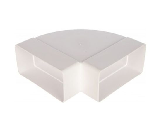 Колено горизонтальное пластик 90, 60х120 мм ERA 612КГП 