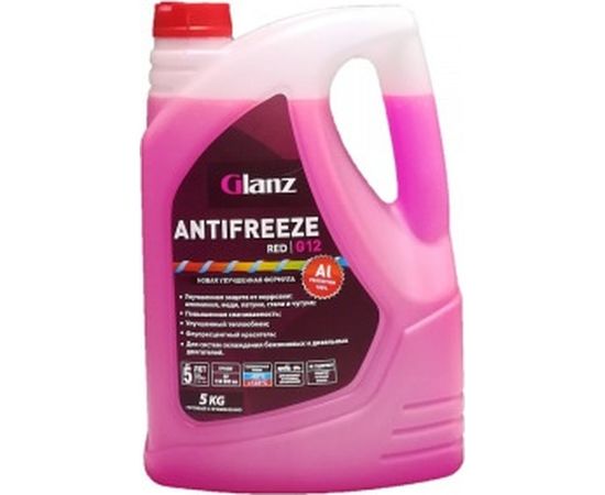 Антифриз Glanz G-12 красный 5кг GL-004 