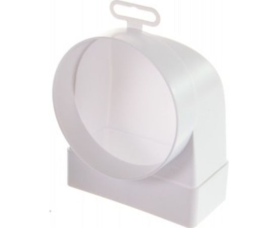 Соединитель угловой плоского воздуховода с фланцевым  воздухораспределителем 55х110/D100 ERA 511СК10ФП 