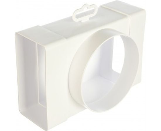 Соединитель Т-образный плоских воздуховодов 55х110 мм с выходом на фланцевый воздухораспределитель 100 мм ERA 511ТФ10П 