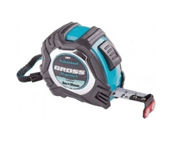 Рулетка Magnetisch, 5 м х 19 мм обрезиненный корпус GROSS 32571 