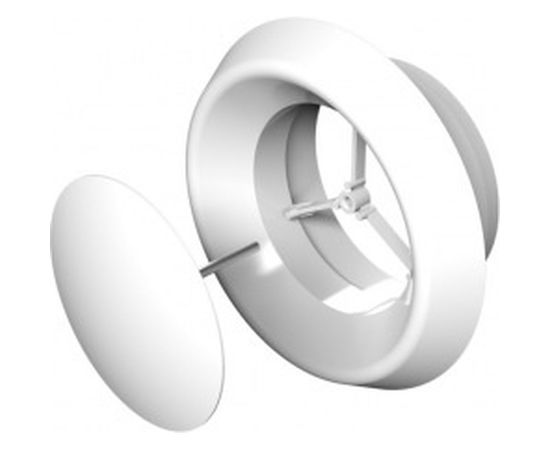 Анемостат приточно-вытяжной регулируемый с фланцем АБС 100 мм ERA 10АПВП 