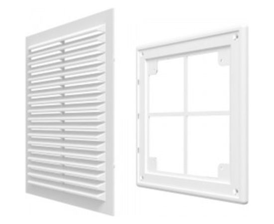 Решетка вентиляционная вытяжная (208х208 мм; белая) ERA 2121Р – изображение 2