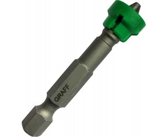 Бита с магнитной насадкой (PZ2; 50 мм; блистер) для шуруповерта GRAFF GBPZ0250M – изображение 2