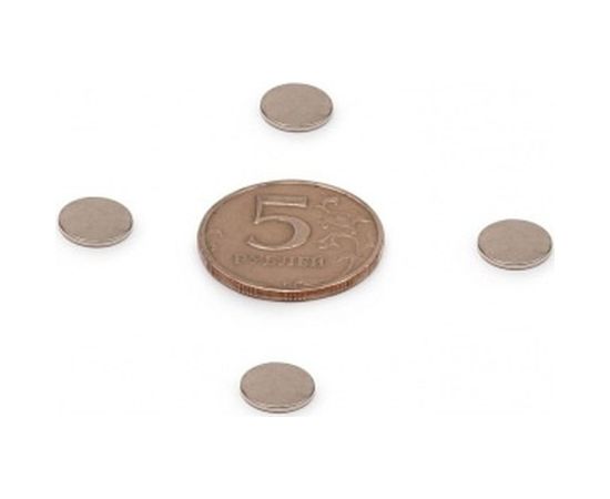 Неодимовый магнит - диск 10х1мм, 50шт Forceberg 9-1212192-050 – изображение 2