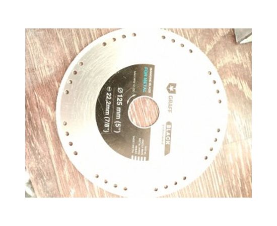 Диск алмазный отрезной по металлу Black (125 мм) для УШМ GRAFF GDDM125B – изображение 2