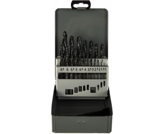 Набор сверл по металлу HSS DIN 338, 1,0-10,0 мм, 19 шт. KEIL 300500110 – изображение 2