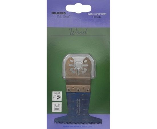 Полотно пильное погружное по древесине (65x40 мм; 14TPI; Cr-V) Hilberg HR6644 – изображение 2