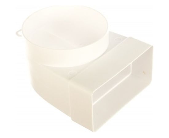 Соединитель угловой плоского воздуховода с круглым 55х110/D100 ERA 511СК10КП – изображение 2