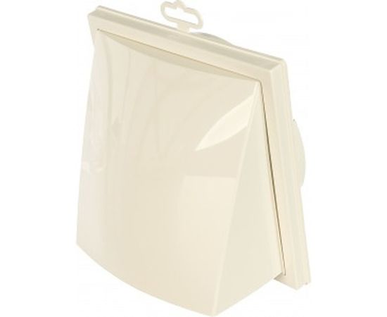 Выход стенной вытяжной с обратным клапаном (190х190 мм,  с фланцем 150/160 мм) ERA 1919К15.16ФВ бел 9002058 – изображение 2