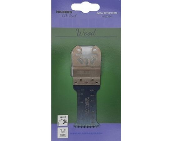 Полотно пильное погружное по древесине (32x50 мм; 14TPI; CrV) Hilberg HR6354 – изображение 2