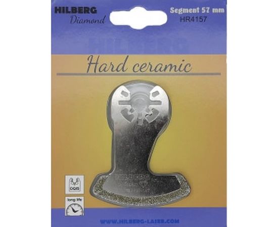 Полотно алмазное отрезное по керамике и керамограниту Segment El-P 57 мм Hilberg HR4157 – изображение 2