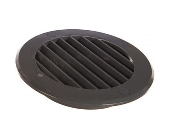 Решетка наружная вентиляционная с фланцем (130 мм, серый) ERA 10РКН 87-653 – изображение 2