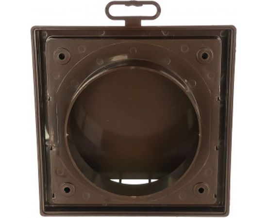 Выход стенной с обратным клапаном (150х150 мм, фланец 100 мм, коричневый) ERA 1515К10ФВ 87-326 – изображение 2