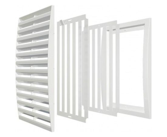 Решетка регулируемая вентиляционная с регулируемым живым сечением (350х350 мм) ERA 3535РРП 86-390 – изображение 3