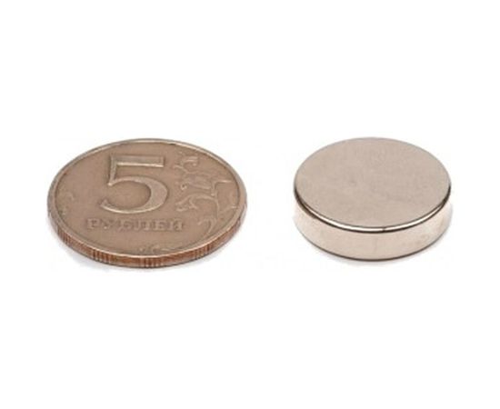 Неодимовый магнит - диск 20х5мм Forceberg 9-1212368-002 – изображение 4