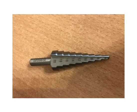 Сверло ступенчатое по металлу (4-20 мм; Р6М5; блистер) GRAFF GMSD420 / 70420 – изображение 6