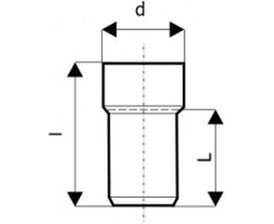 Переход на металлическую трубу Ostendorf 50/40 мм 112910 