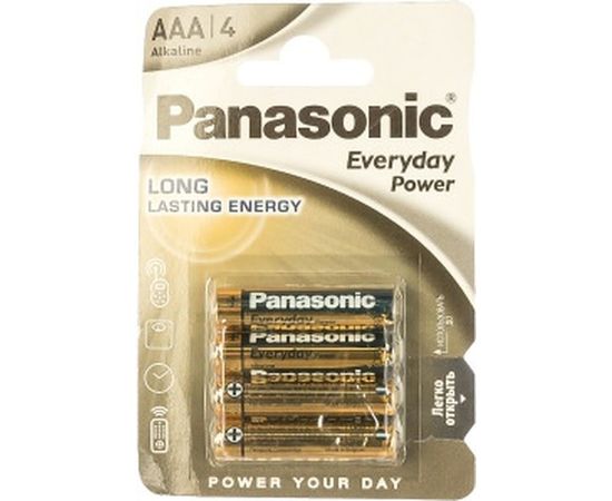 Щелочная батарейка LR03 AAA Everyday Power Standard 1.5В бл/4 Panasonic 5410853024767 