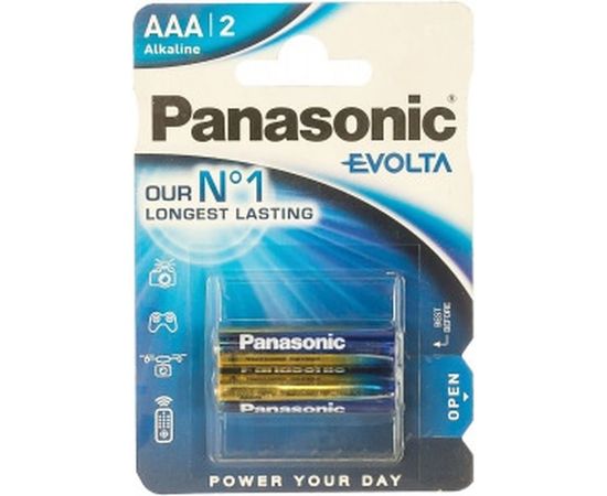 Щелочная батарейка LR03 AAA Evolta 1.5В бл/2 Panasonic 5410853044840 