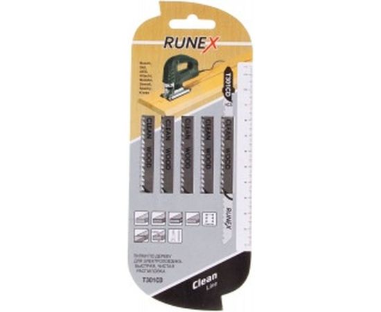 Пилки 115x90 мм, чистый распил, T301 CD, 5 шт. Runex 555115 