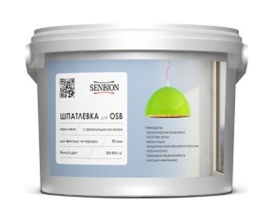 Акриловая шпатлевка с армирующим волокном для OSB SENBION 7 кг S-Шп-15222/7 