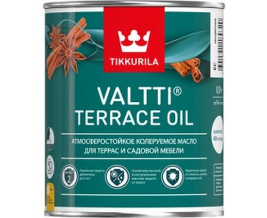 Масло для террас и садовой мебели TIKKURILA VALTTI TERRACE OIL бесцветный 2,7л 700010364 