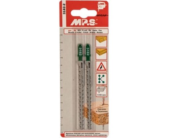 Пилки (115х95х2.2-3.2 мм; 2 шт.) по дереву, ДСП, фанере MPS 3182-2 