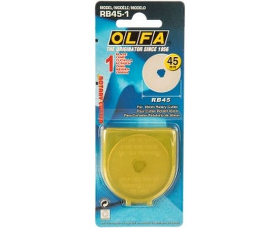 Лезвие круглое для ножей RTY-2/G, RTY-2/DX, 45-C (45х0.3 мм) OLFA OL-RB45-1 
