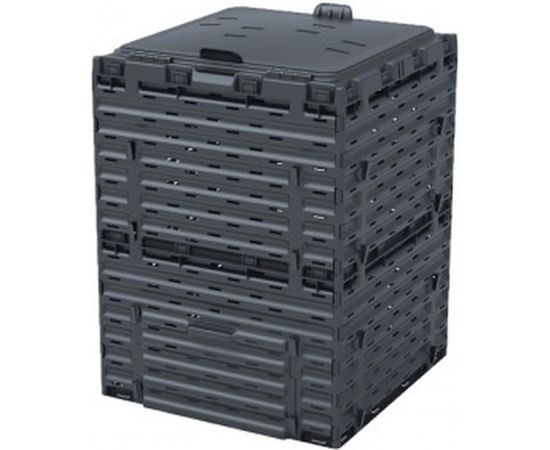 Компостер с крышкой Piteco 300 л, чёрный K1130 