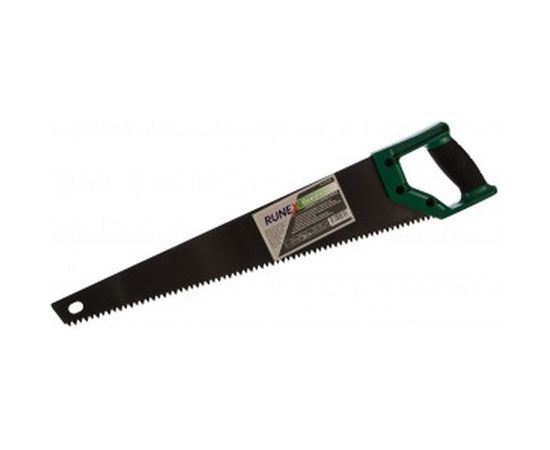 Ножовка по сырой древесине Runex Green 500мм прямой крупный зуб 577442 – изображение 2